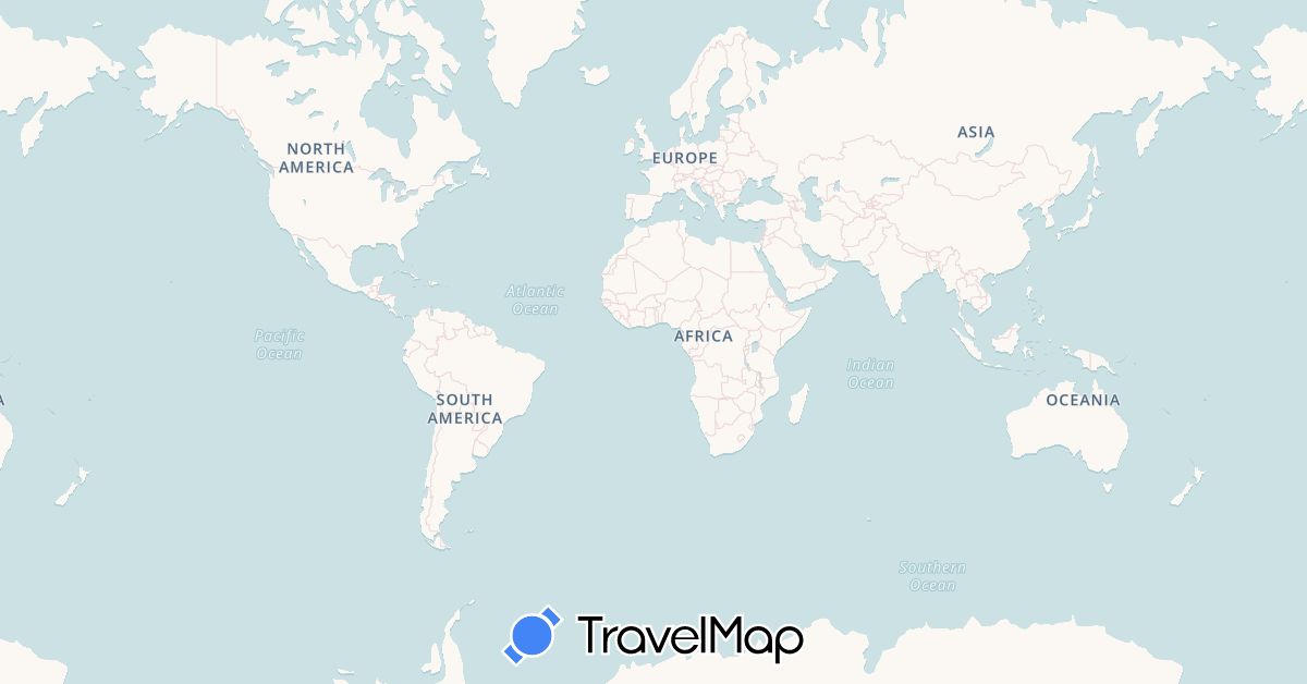 TravelMap itinerary: driving in France (Europe)